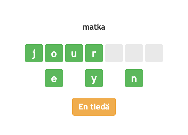 Englannin kielen harjoitukset